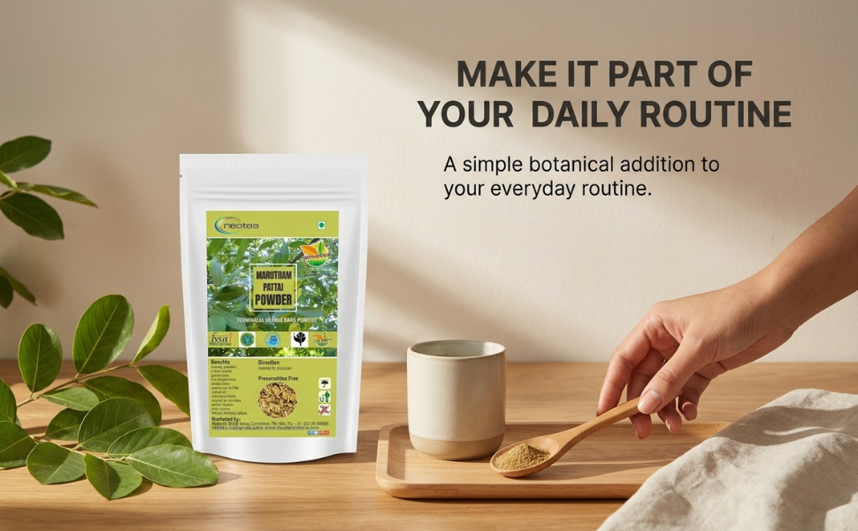 Neotea Marutham Pattai Powder | Terminalia Arjuna | 300 GM pack of 1