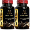 Water Away Supplement - Enhance Immunity, Bloating Relief, Fluid Balance, Water Away Diuretic, Water Cutting Pills, Water Pills Vitamins - 2 Bottle 120 Capsules