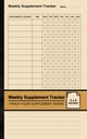 Weekly Supplement Tracker: Simple Supplement Log book | Track Your Supplement Intake | Small