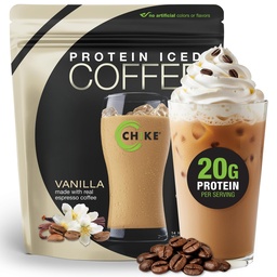 Chike Vanilla High Protein Iced Coffee, 20 G Protein, 2 Shots Espresso, 1 G Sugar, Keto Friendly and Gluten Free, 14 Servings (15.8 Ounce)