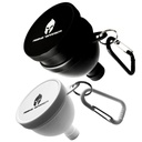 Small & Large 2-Pack | Portable Protein Powder Water Bottle Funnel | Perfect for Pre-Workout, BCAA's, and Protein Powder | Keychain Water Bottle Supplement Container to-Go