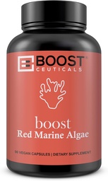 BoostCeuticals Red Marine Algae Gigartina 90 Vegan Capsules No Stearates, No Silica Immune Support, Non-GMO, Mineral & Calcium Source – 3 Month Supply