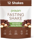 Prolon Intermittent Fasting Drink Mix | Fasting Shake for Intermittent Fasting | Vitamins, Fiber, Plant Based Protein, Superfoods | Keto, Vegan, Gluten Free, Dairy Free | Chocolate, 12 Packets