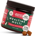 Premium Dog Multivitamin Supplement (170 Chews) - Mealtime Multi - with CoQ10 - Probiotics - Pumpkin - Immune Support - Promotes Better Joint Mobility - Healthy Skin & Coat - Made in The USA