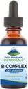 Pure Mountain Botanicals Liquid Vitamin B Complex - Raspberry Flavor Kosher B Complex Vitamin with B12, B6, Thiamin, Biotin, Niacin - 1oz Bottle