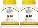 21st Century B 12 2500 mcg Sublingual Tablets, 110 Count (Pack of 2)