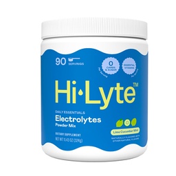 Hi-Lyte Daily Essentials - Electrolytes Powder Mix - Lime Cucumber Mint - Sodium, Potassium, Magnesium, Vitamins - Hydration Support for Fasting - No Sugar, No Carbs, Clean Ingredients