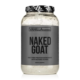 NAKED Goat Vanilla Protein Powder - Pasture Fed Goat Whey Protein Powder from Small-Herd Dairies - Only 3 Ingredients - GMO Free, Soy Free - All Natural - 23 Grams of Protein - 25 Servings