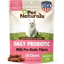 Pet Naturals Daily Probiotic Soft Chews for Cats, Digestive and Immune Support Supplement, 100 Million CFU Per Chew, Duck, 30 Count