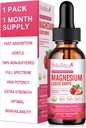 Magnesium Glycinate Liquid, High Potency Magnesium Glycinate, Citrate, Sugar Free Vegan Non-GMO Complex Supplement Promotes Nerv,Relaxation,Muscle,Sleep Support*