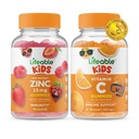 Lifeable Zinc 25mg Kids + Vitamin C Kids, Gummies Bundle - Great Tasting, Vitamin Supplement, Gluten Free, GMO Free, Chewable Gummy