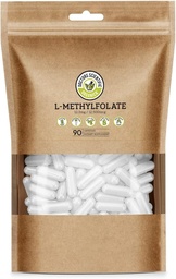 DSO L Methylfolate 12.5mg (5 MTHF Supplement) - 90 Vegan Capsules (12.5 mg) - Active L Methyl Folate Supplement for Homocysteine Control - Folic Acid Vitamin - Eco-Friendly Packaging