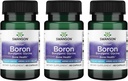 Swanson Boron from Albion - Boroganic Glycine Supplement Supporting Joint Health & Bone Health - High Absorption Formula May Support Overall Balance - (60 Capsules, 6mg Each) (3 Pack)