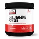 Force Factor L-Glutamine Powder for Post Workout Recovery, Muscle Recovery, Healthy Muscle Function, and Immunity, 5000mg/5g Glutamine Supplement, Vegan, Non-GMO, 60 Servings
