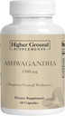 Ashwagandha with Black Pepper | Herbal Supplement for Stress Relief, Mood Enhancement, Immune System, Cognitive Function, Hormone Regulation | Cholesterol Levels | Non-GMO | Gluten-Free | 60 Capsules