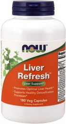 NOW Foods Liver Refresh Veg Capsules,180 Capsules (Pack of 2)
