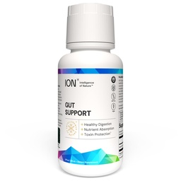 ION* Intelligence of Nature Gut Support Liquid Supplement - Gut & Digestive Health Liquid Drops, Cleanse & Detox with Humic Extract for Women & Men, Adults & Kids 4+ - 8 fl oz (Pack of 1)