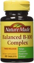 Nature Made B-100 Complex Time Release Tablets, 60 Count for Metabolic Health (Pack of 3)