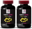 Ginkgo biloba Natural Formula - Ginkgo BILOBA Extract - Herbal antioxidant Benefits, Ginkgo biloba Leaf Powder, Natural antioxidant Extract, Ginkgo antioxidant Boost, Herbal Leaf Extract 2Bot 120Caps