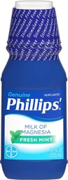 Phillips' Milk of Magnesia Laxative, Fresh Mint, 12 Fl Oz (Pack of 2)