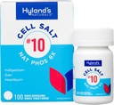 Hyland's No.10 Cell Salt NAT Phos 6X Tablets, Natural Relief of Heartburn, Gas, and Indigestion, Quick Dissolving Tablets, 100 Count