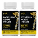 Nature's Fusions Potassium Iodide Tablets (Pack of 2) 130mg - 120 Tablets EXP 10/2032 - YODO Naciente - KI Pills - Yoduro de Potasio