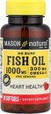 Fish Oil 1000 Mg No Burp Softgel, By Mason Vitamins - 90 Ea