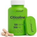 LongLifeNutri Citicoline (CDP-Choline) 300 mg, 120 Vegetarian Capsules, 4-Month Supply, GMP Certified, Made in USA