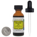 Lugol's Iodine / 2% Solution / 1 Oz in an Amber Glass Bottle/Free Dropper