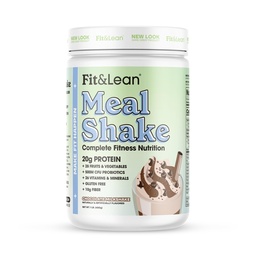 Fit & Lean Meal Shake, Fat Burning Meal Replacement, Protein, Fiber, Probiotics, Chocolate, 1lb, 10 Servings Per Container