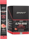 ONNIT Alpha Brain Instant - Ruby Grapefruit Flavor - Nootropic Brain Booster Memory Supplement - Brain Support for Focus, Energy & Clarity - Alpha GPC Choline, Cats Claw, L-Theanine, Bacopa - 30ct