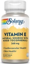 Solaray Vitamin E d-Alpha Tocopherol 268mg (400 IU) | Heart & Skin Health, Antioxidant Activity Support (50 Count)