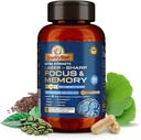 Focus and Memory Vitamins, 13-in1 Multi-Benefit Blend for Cognitive and Brain Health, Memory Supplement for Brain, 90 Vegetarian Capsules
