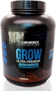 Grow Protein Powder Dietary Supplement Supporting Muscle Growth & Recovery | Pure Micronized Creatine Ultra-Premium Lean Mass Gainer | Chocolate | 20 Servings 5.3kg