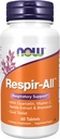NOW Supplements, Respir-All™ with Quercetin, Vitamin C, Nettle Extract and Bromelain, Respiratory Support*, 60 Tablets