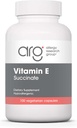 Allergy Research Group Vitamin E Succinate Supplement - for Men & Women, 400 IU D-Alpha-Tocopheryl, Antioxidant, Vegetarian Capsules - 100 Count