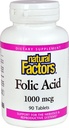 Natural Factors Folic Acid 1 MG, 90 CT