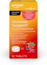   Basic Care - Immune Support Supplement, Berry Chew Tablets, excellent source of the body-essential sunshine Vitamin D, 32 Count