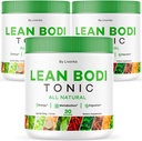 LIVORKA Lean Bodi Tonic, All Natural Advanced Formula Powder - 90 Servings (3 Month Supply) - Pack of 3