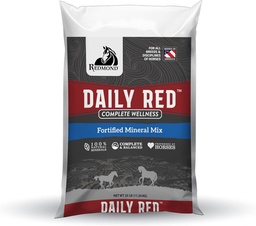 Daily Red Complete Wellness, Fortified Mineral Mix Supplement for Horses, 25lb Refill Bag