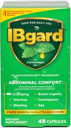 IBgard Gut Health Supplement, Peppermint Oil Capsules for Abdominal Comfort, 96 Capsules