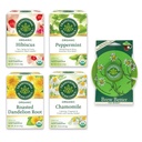 Traditional Medicinals, Organic Variety Pack for Wellness in Four Soothing Flavors, Includes Peppermint, Chamomile, Hibiscus, Roasted Dandelion Root, Tea Buddy, 64 Tea Bags, (4 Pack)