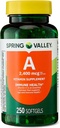 Vitamin A Softgels, 2400 mcg, 250 Count + Portable Pill Container (2 Items)
