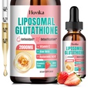 Liposomal Glutathione Supplement 2000mg, Liquid Glutathione Drops with Vitamin C, Master Antioxidants for Immune System, Aging Defense, Skin Health, Liver Detox-Superior Absorption, Strawberry 2 Fl Oz