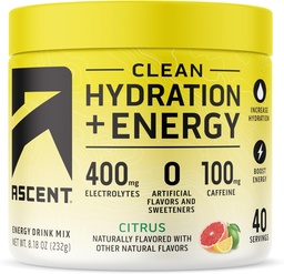 Ascent Citrus Hydration Plus Energy, 8.78 OZ