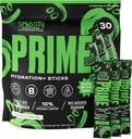 PRIME HYDRATION+ Sticks GLOWBERRY | Hydration Powder Single Serve Sticks | Electrolyte Powder On The Go | Low Sugar | Caffeine-Free | Vegan | 30 Sticks