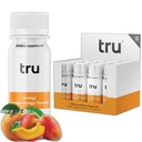 Tru Energy Shot, Extra Strength Energy Drink with Natural Caffeine, Green Tea, B Vitamins B3, B6 & Vitamin B12, Zero Sugar & Calories, Keto, Vegan, Gluten Free, Orange Mango, 2 FL OZ Bottles, 12 Pack